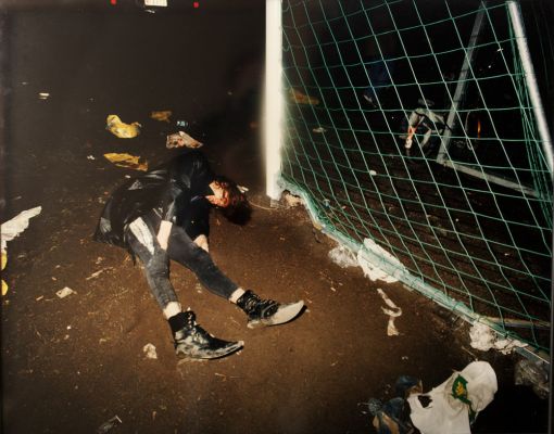 Crashed in the Gates 2 600 € / UNTITLED, NUORET SANKARIT / YOUNG HEROES, 1995-1996, 62 x 78 cm, c-print black metal frames + glass, ed. 1/10