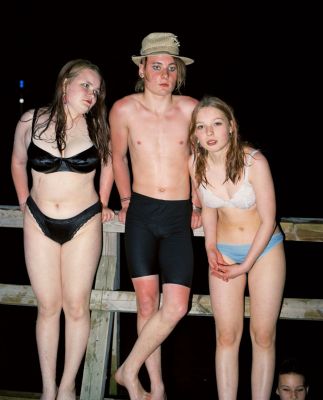 Night Dive 2 300 € / UNTITLED, NUORET SANKARIT / YOUNG HEROES, 1995-1996, 103,5 x 82 cm, print size 76 x 60 cm, c-print black metal frames + glass, ed. 2/10