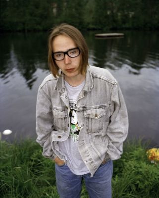 Boy With Glasses 4 800 € / UNTITLED, NUORET SANKARIT / YOUNG HEROES, 1995-1996, 103,5 x 82 cm, c-print black metal frames + glass, ed. 1/10