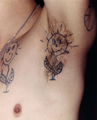 Kärpänen (Fly Armpit) 1 400 € / Marked Skin, 1999, 62 x 49,5 cm, c-print wooden frames + glass, ed. 1/10